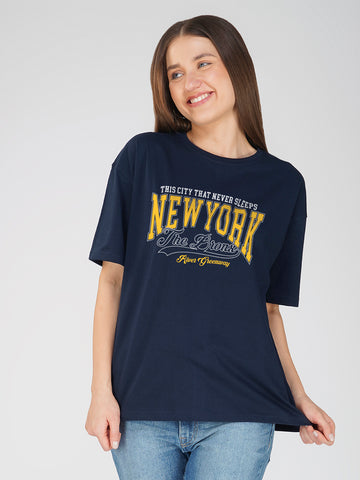 Newyork Women Oversized T-Shirt