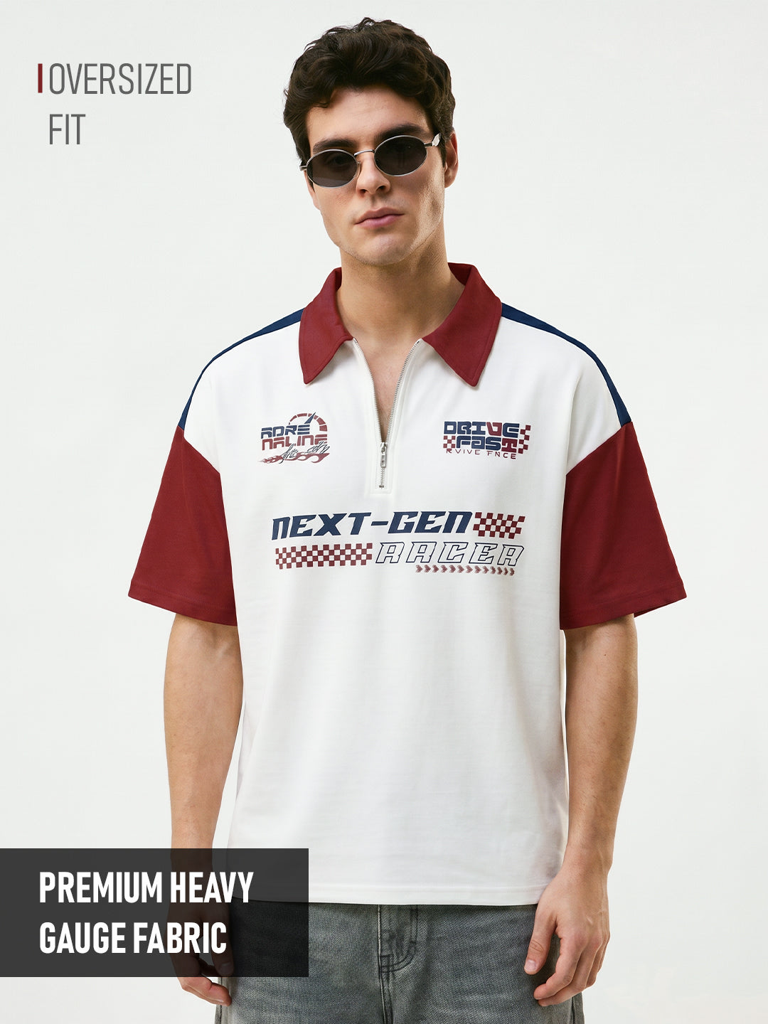 Next Gen Racer Oversized Polo T-Shirt – Crazymonk