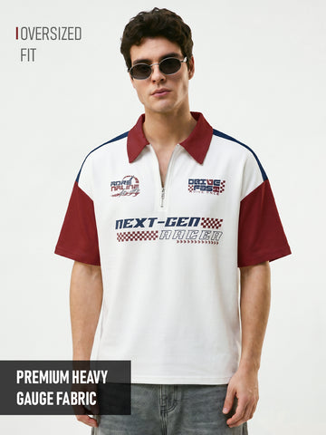 Next Gen Racer Oversized Polo T-Shirt