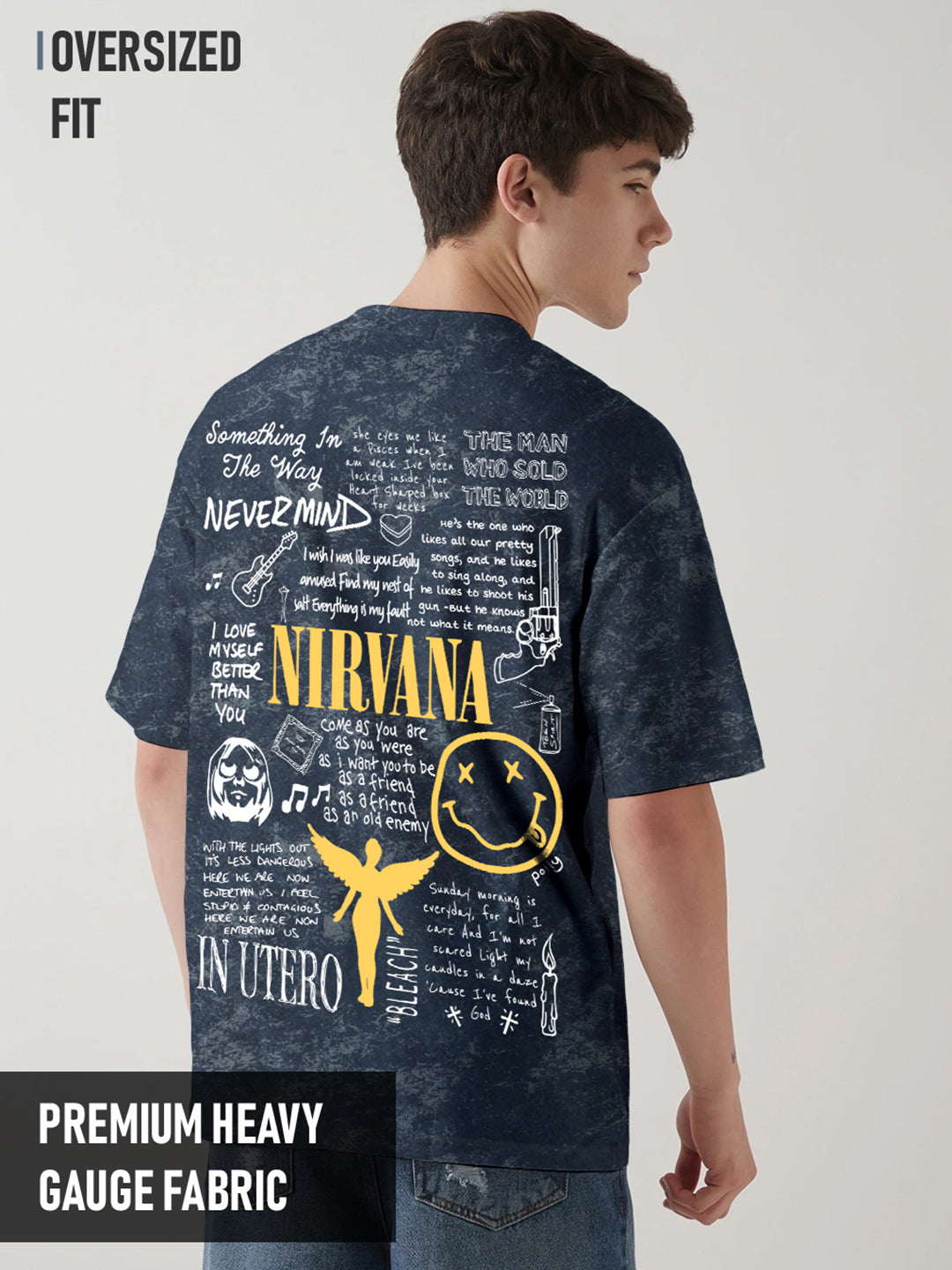 Nirvana Acid Wash Oversized T-Shirt