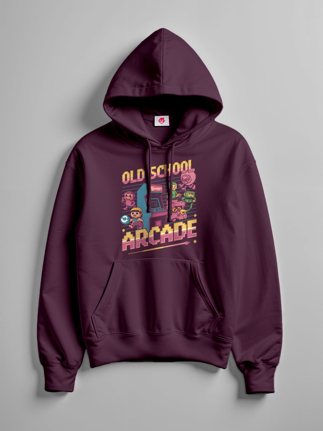 Old School Hoodie Maroon
