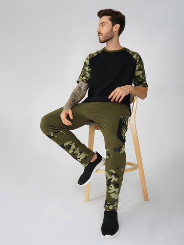 Olive Camo Men's Co-Ord Set