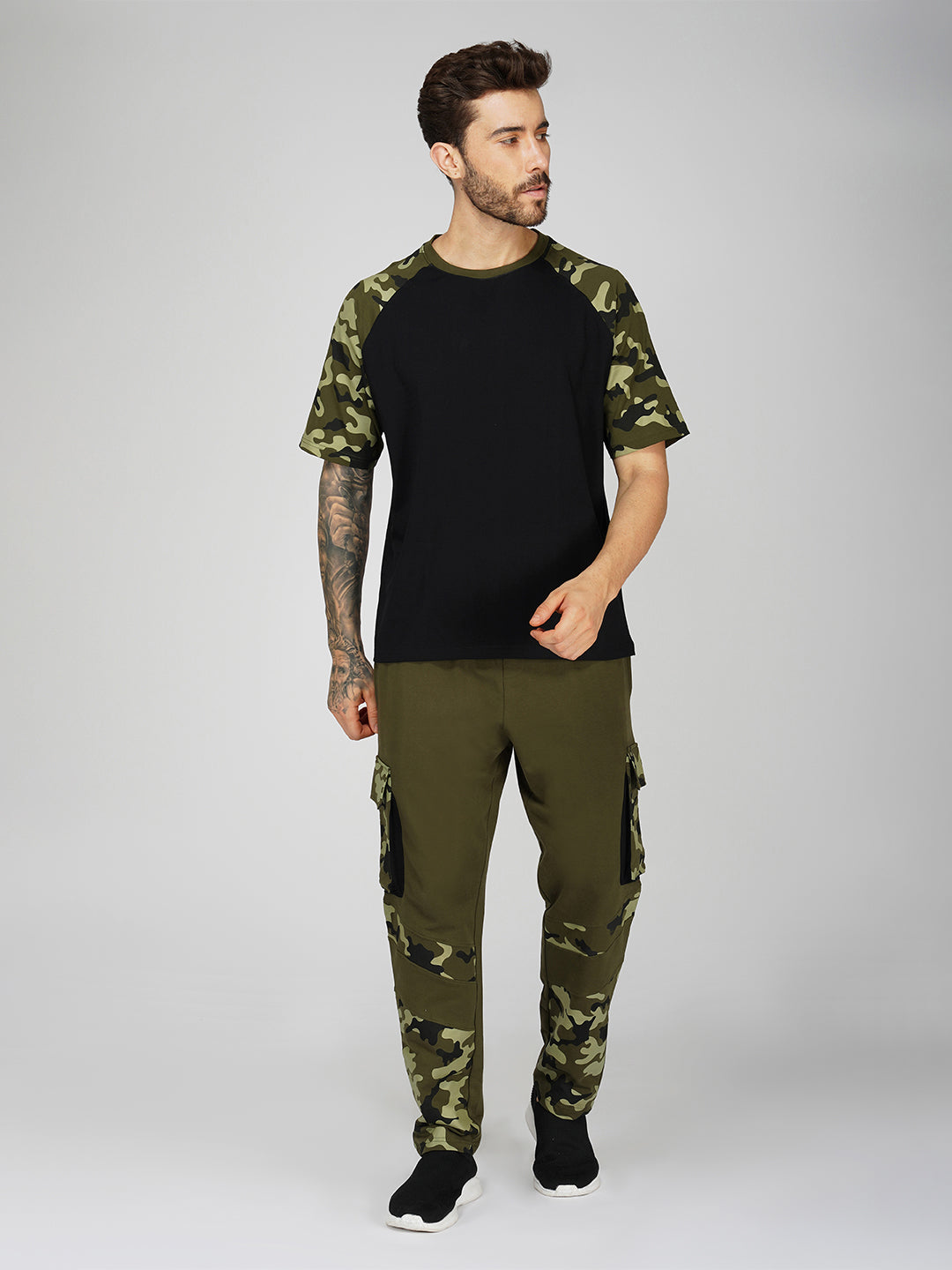 Olive Camo Men's Co-Ord Set