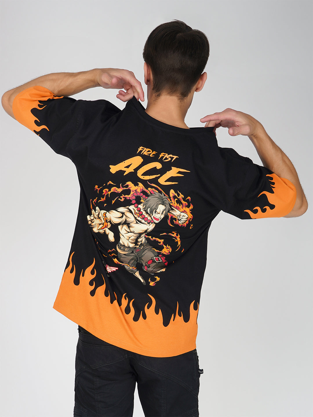 One Piece Fire Fist Ace Oversized T-Shirt