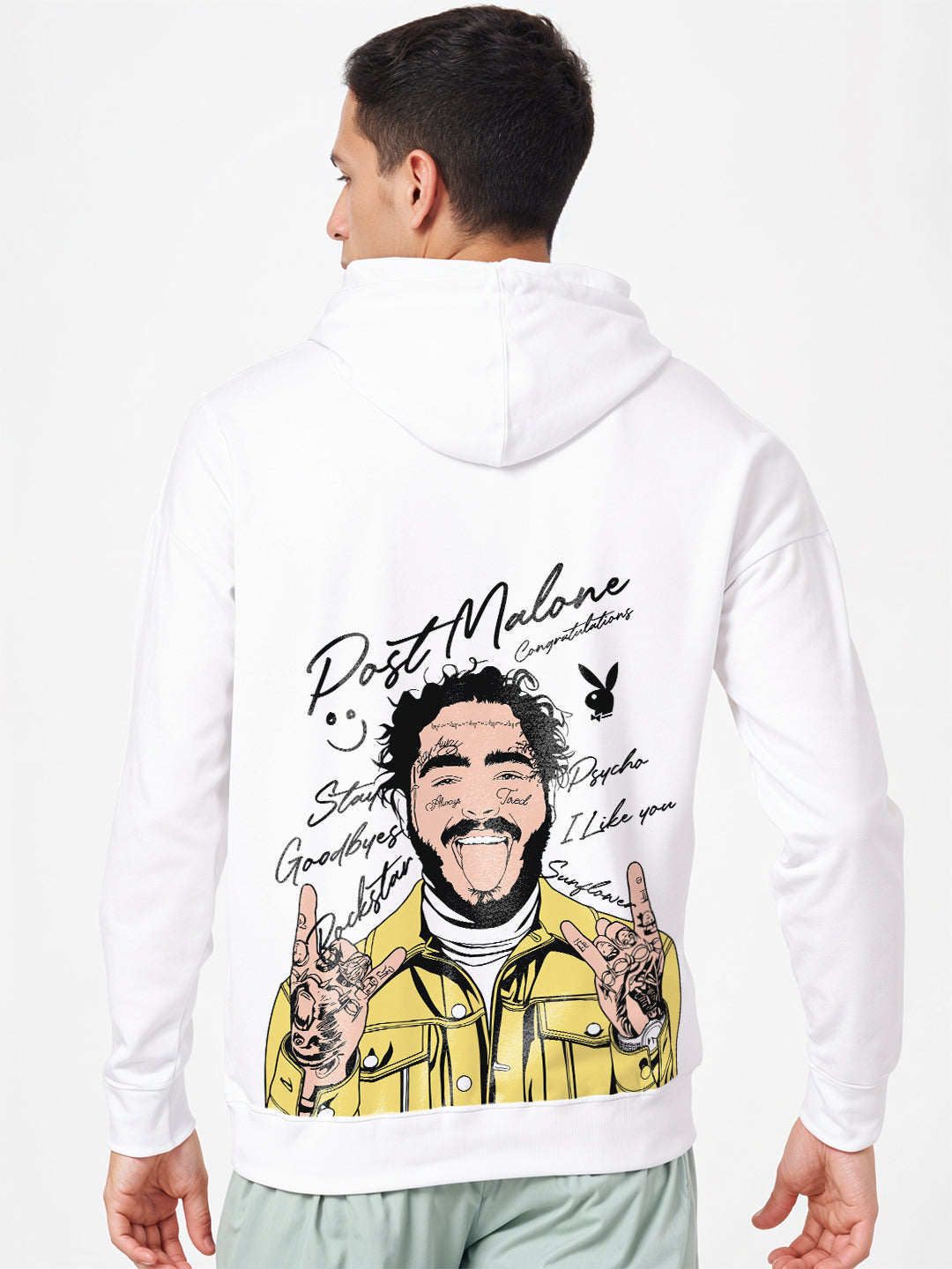 Post Malone Hoodie - White