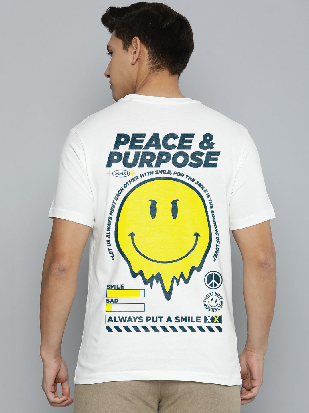 Peace And Purpose Half Sleeve T-Shirt