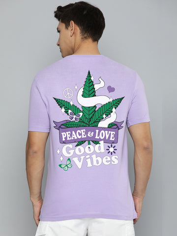 Peace And Love Half Sleeve T-Shirt