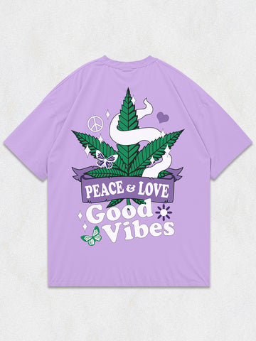 Peace and Love Oversized T-Shirt