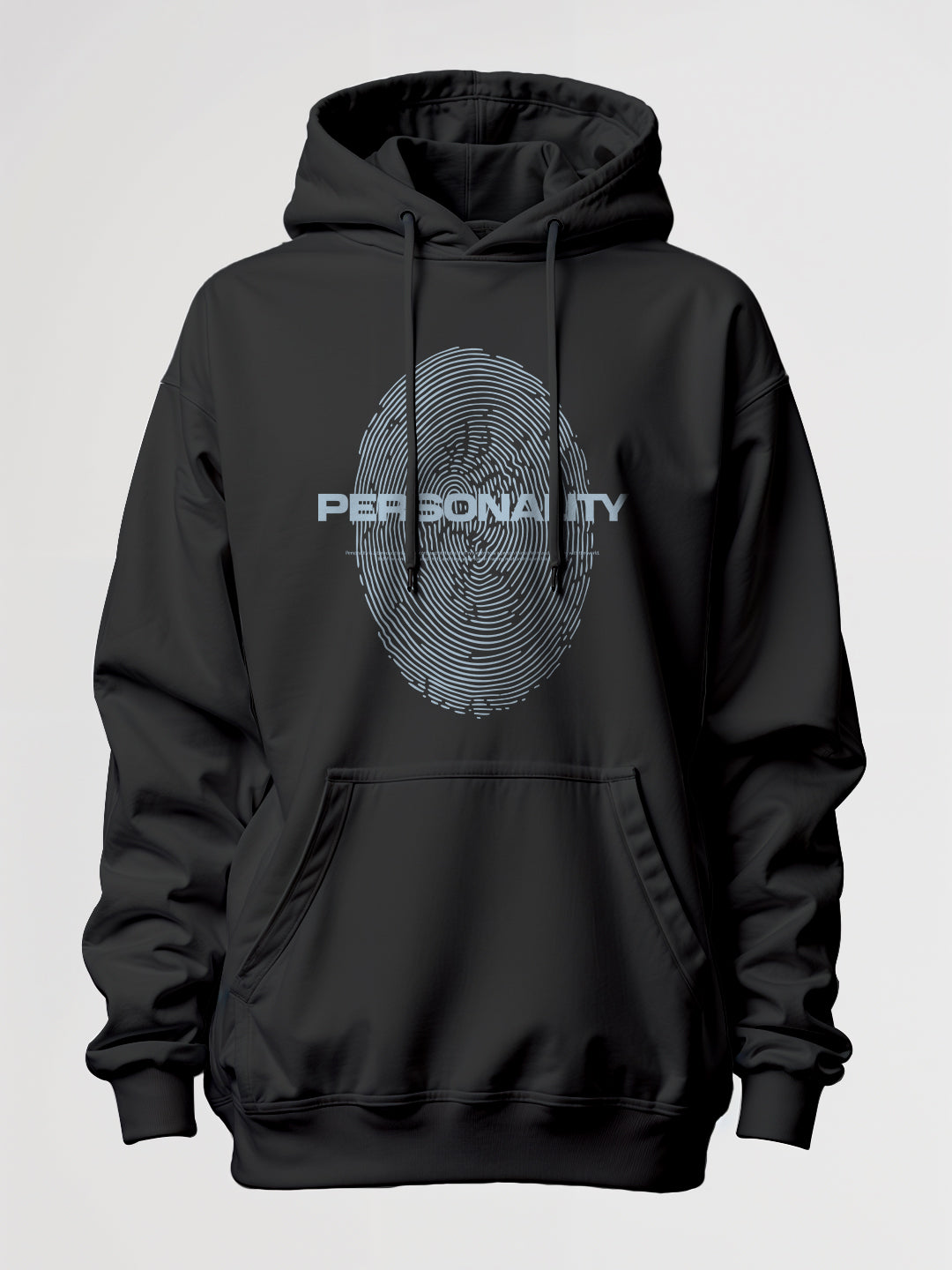 Personality Oversized Hoodie - Black