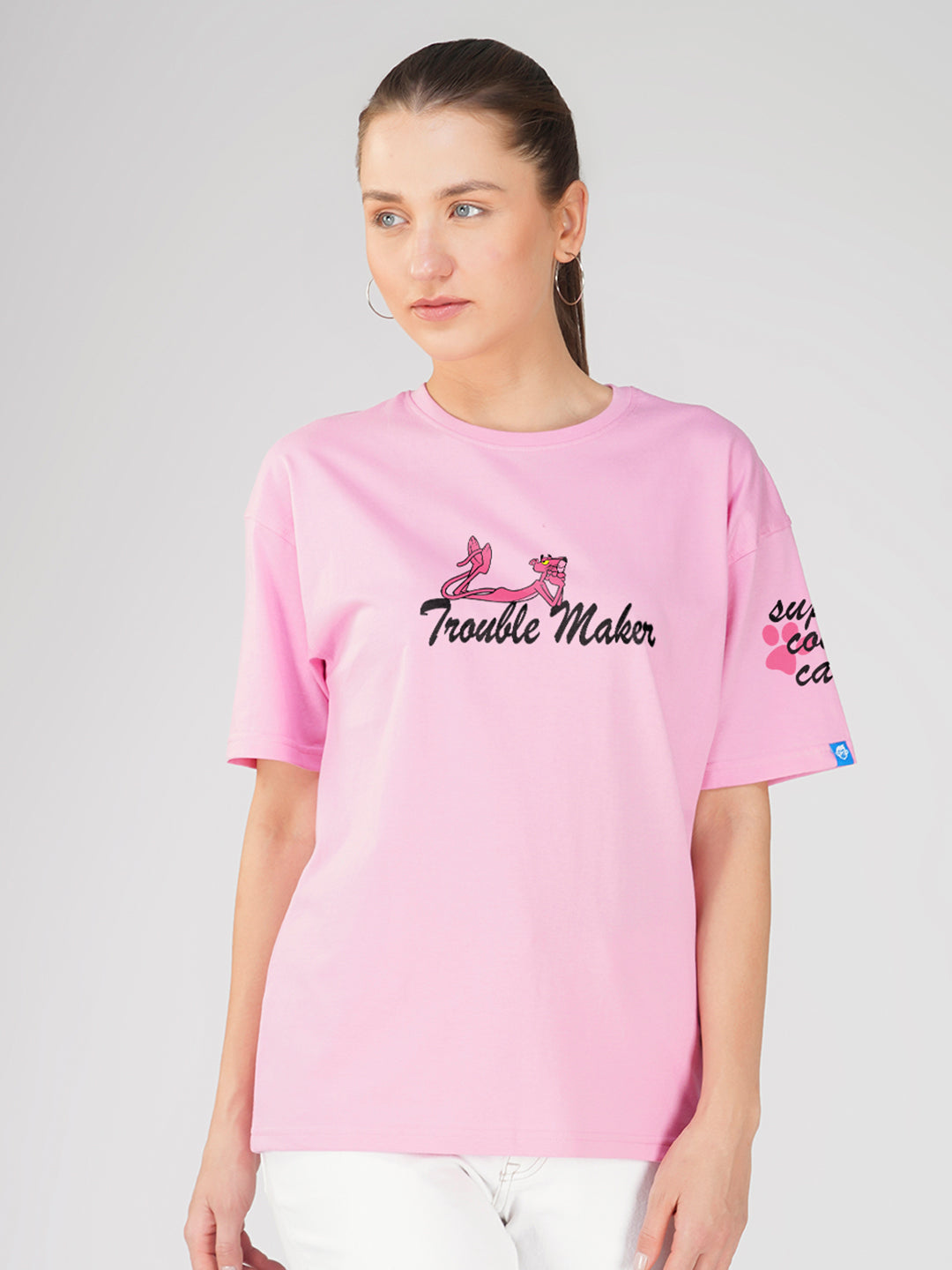 Pink Panther Women Oversized T-Shirt