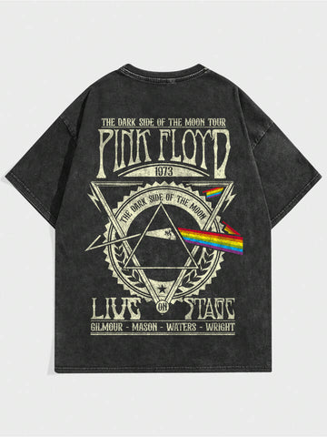 Pink Floyd Acid Wash Oversized T-Shirt