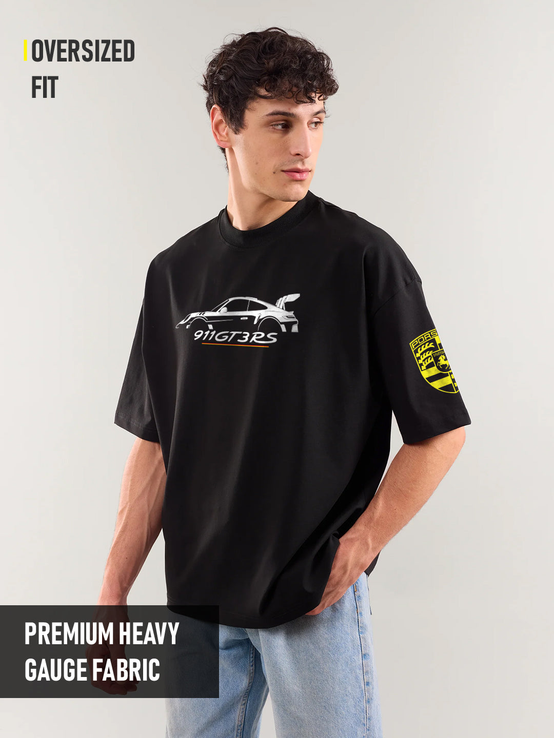 Porsche GT3RS F1 Oversized T-Shirt - Black
