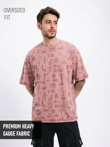 Relic Roots Oversized T-Shirt  - Coral Haze