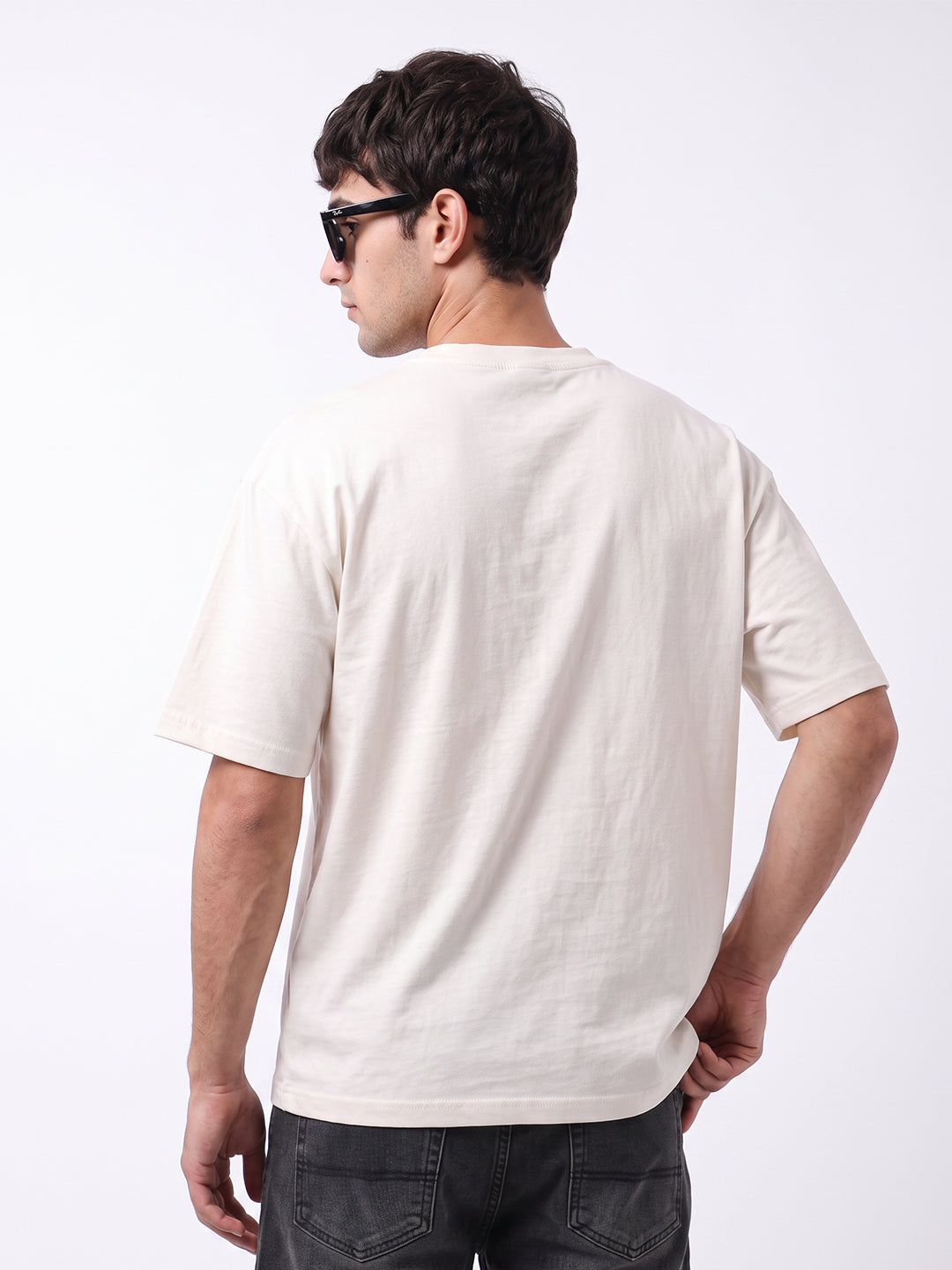 Race the Wind Oversized T-Shirt - Off White