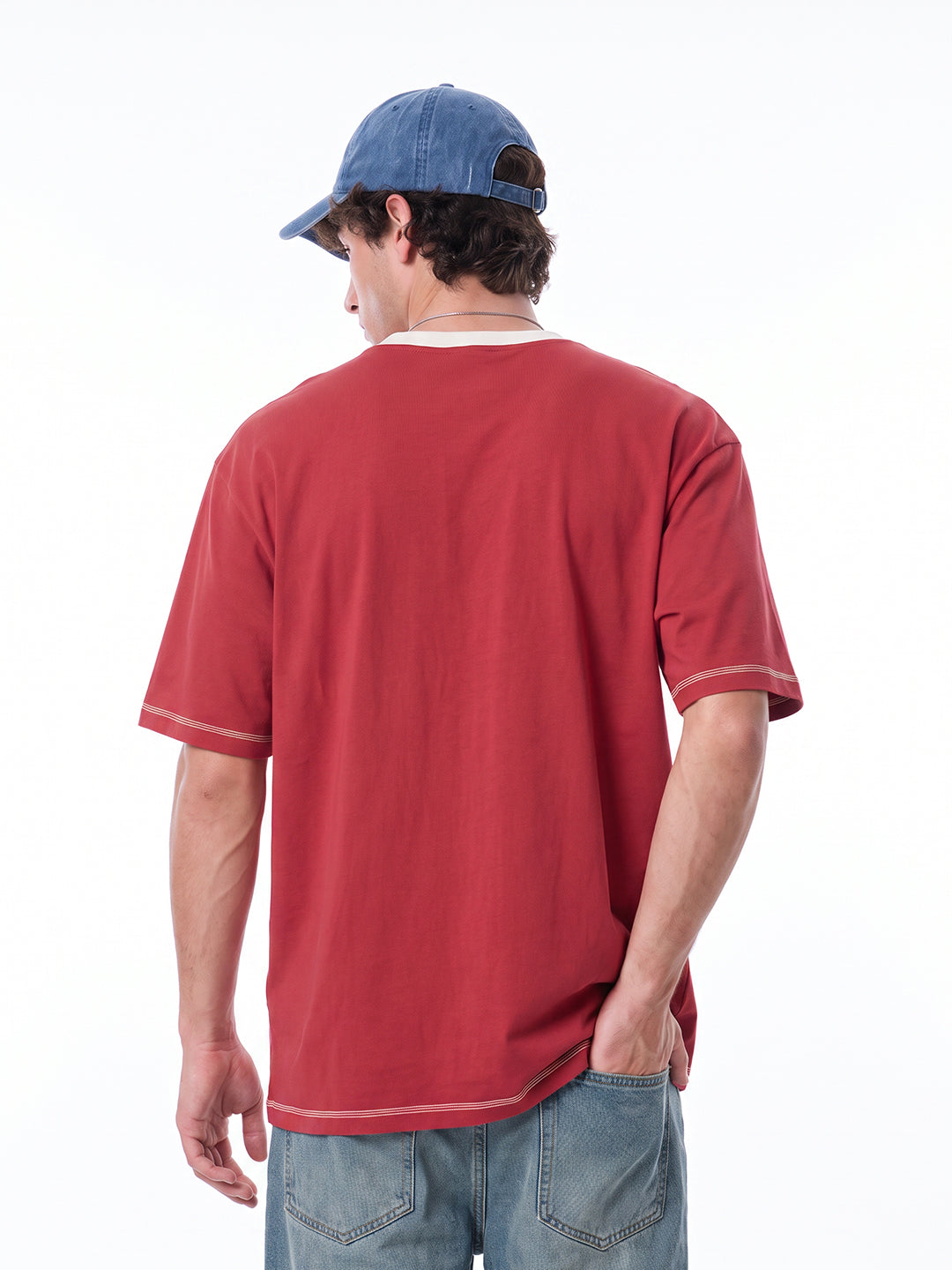 Ready to Race Oversized T-Shirt - Red & White