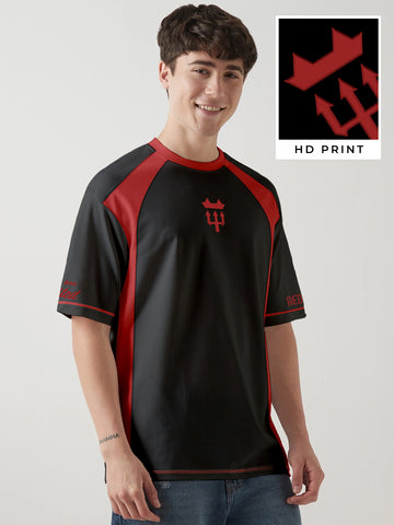 Red Devils Oversized T-Shirt - Black & Red