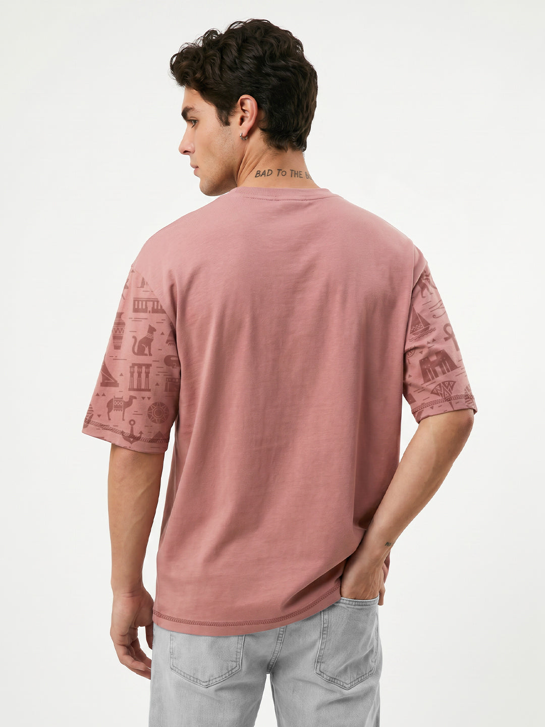 Relic Roots Oversized T-Shirt  - Coral Haze