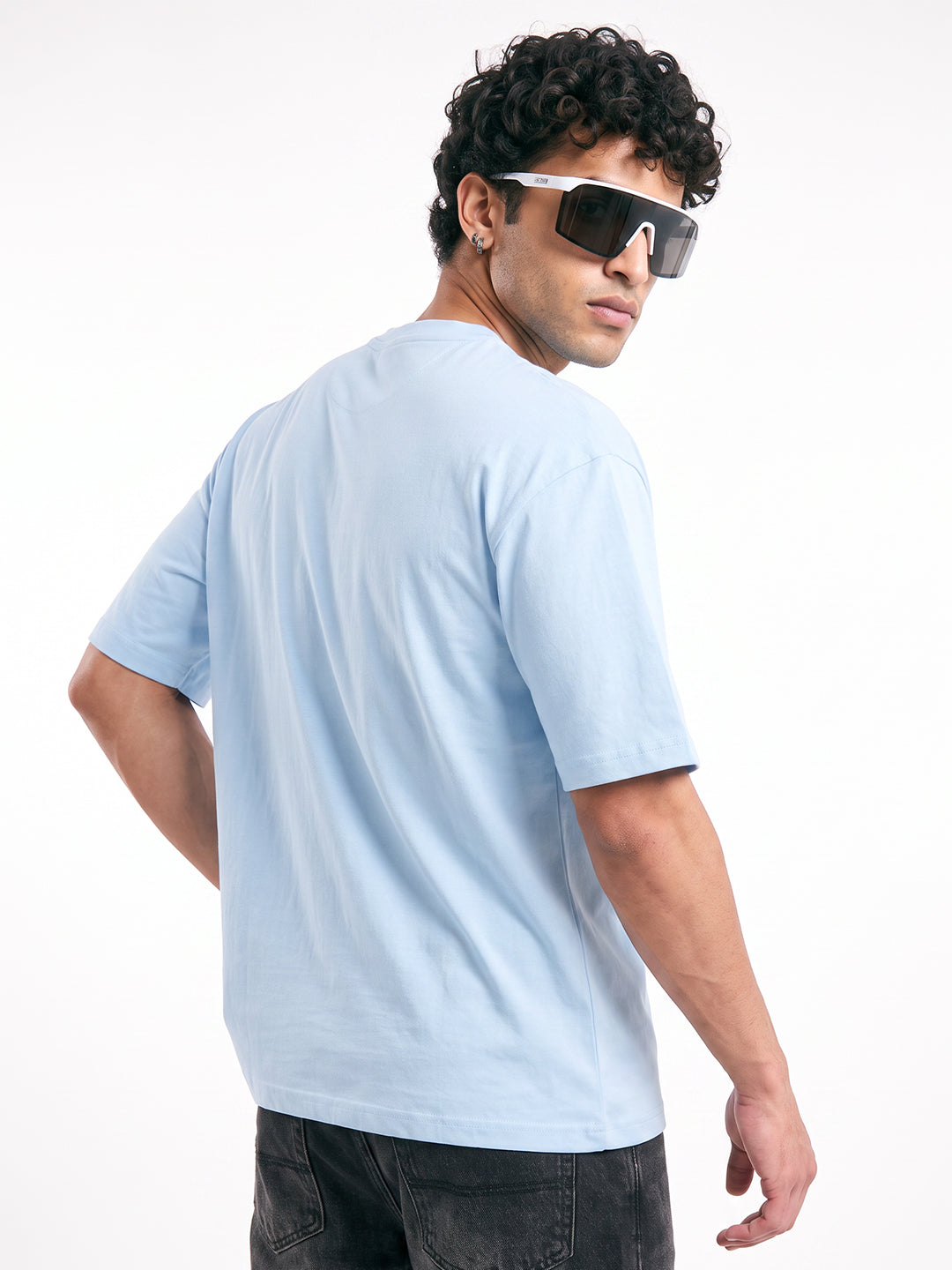 Ride out the Storm Ovesized T-Shirt - Sky Blue