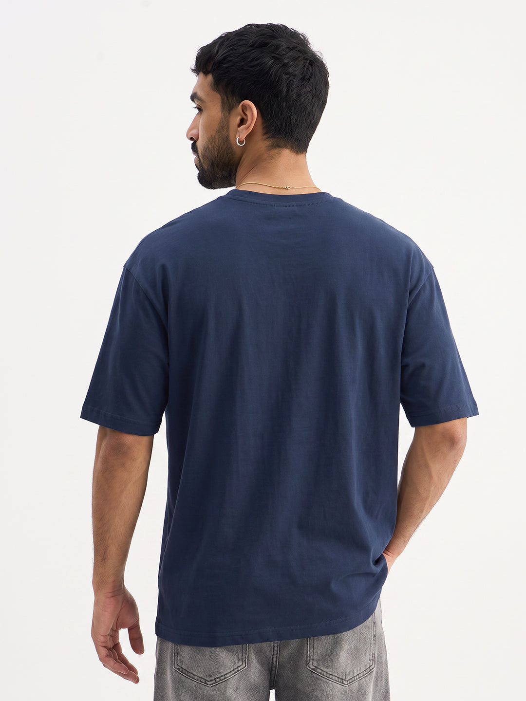 Riders Tribe Oversized T-Shirt - Navy Blue