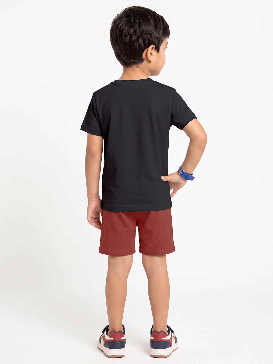 Kids - Rock and Roll Black Top & Maroon Bottom Set