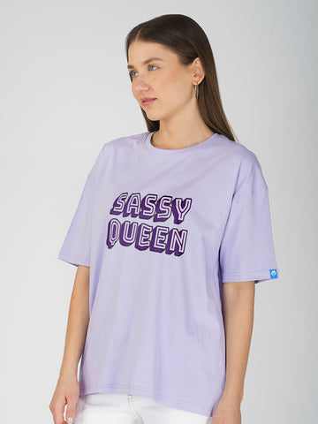 Sassy Queen Women Oversized T-Shirt