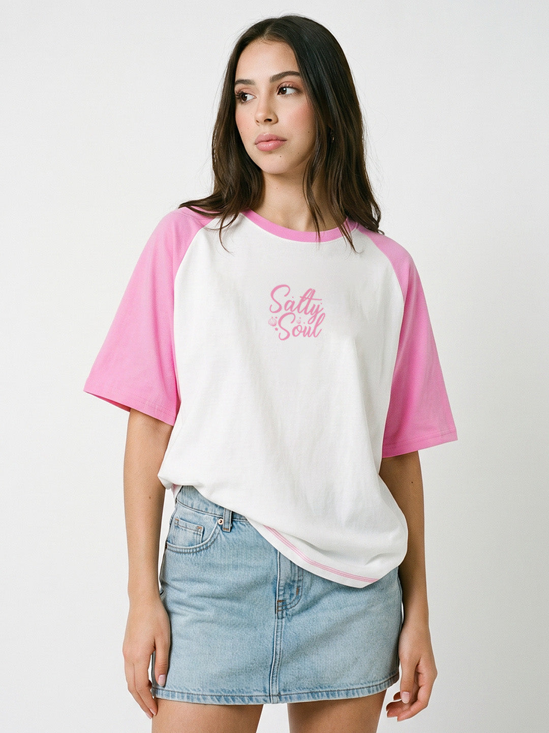 Salty Soul Women Oversized T-Shirt - Multi Color