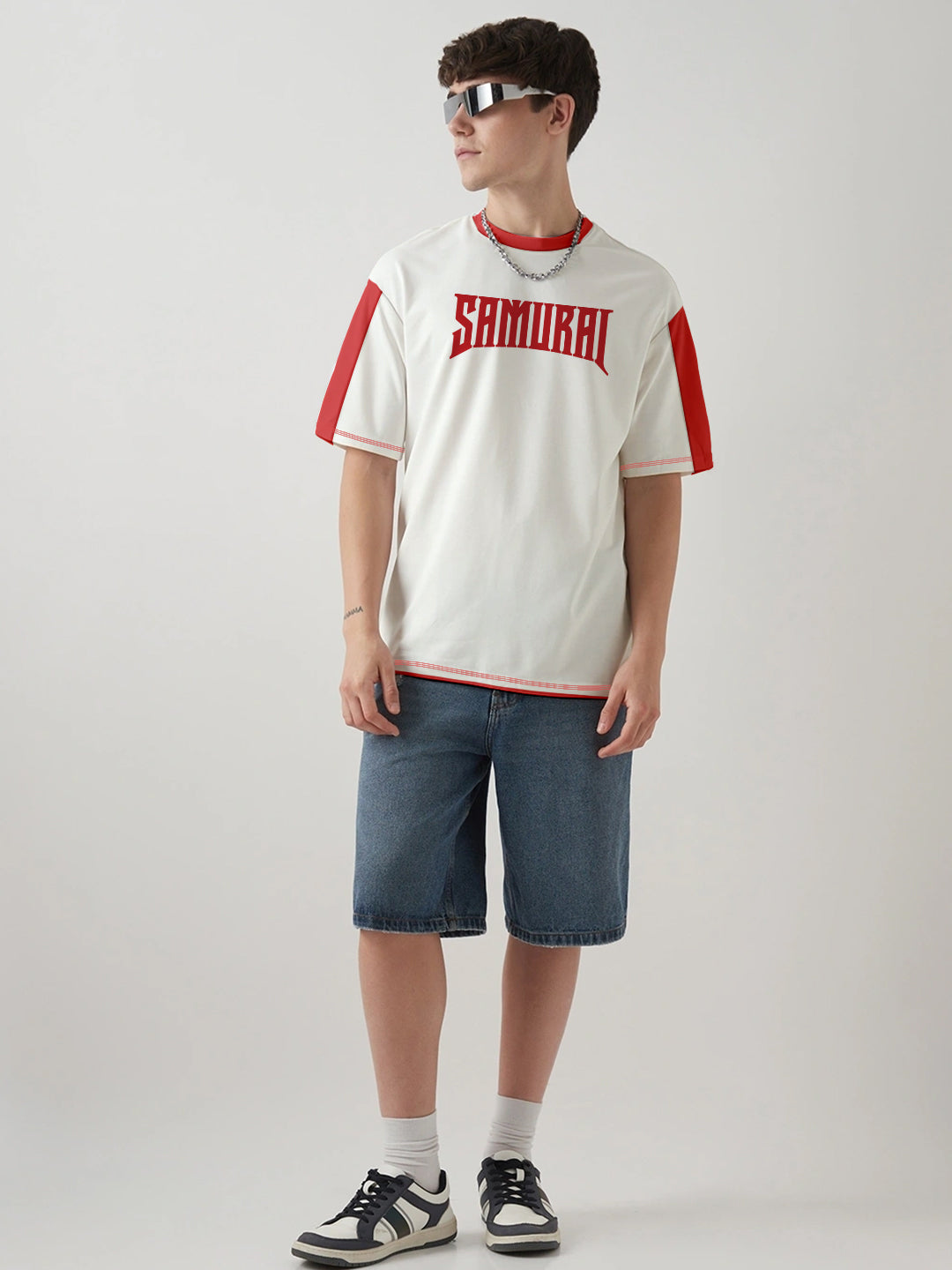 Samurai Oversized T-Shirt - Multi Color