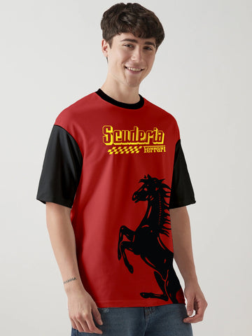 Scuderia Ferrari Multicolor Oversized T-Shirt