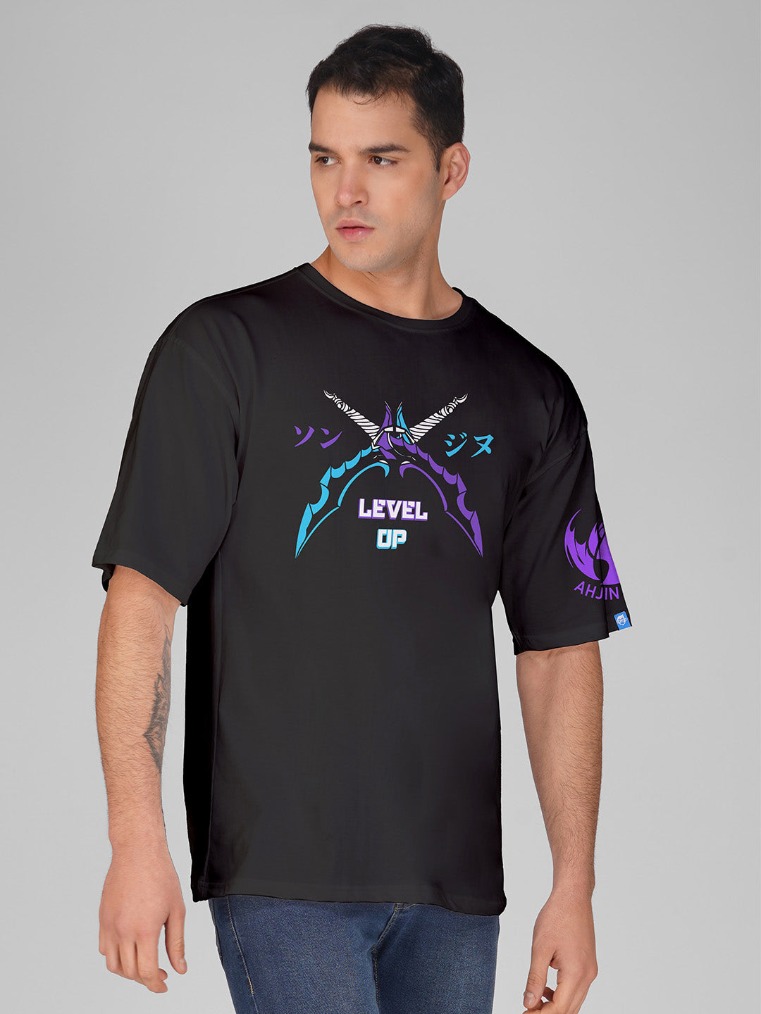 Solo Leveling Level Up Oversized T-Shirt