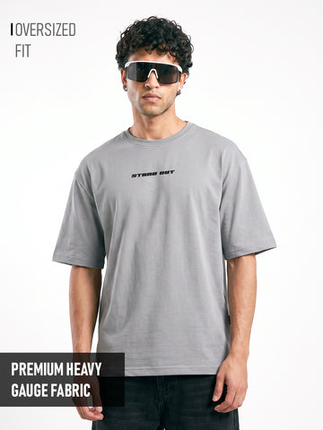 Stick out Oversized T-Shirt - Light Grey