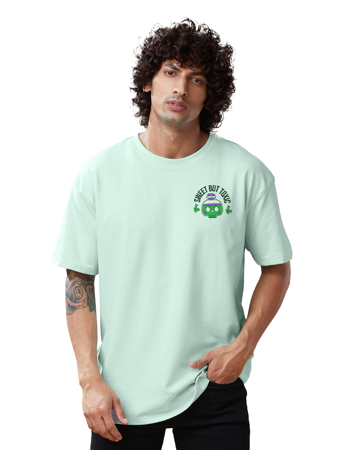 Sweet But Toxic Oversized T-Shirt - Mint
