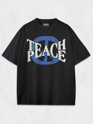 Teach Peace Oversized T-Shirt