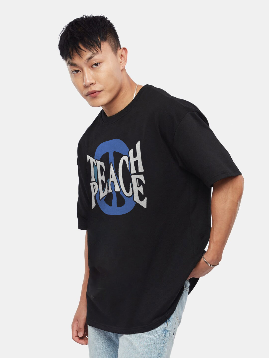 Teach Peace Oversized T-Shirt