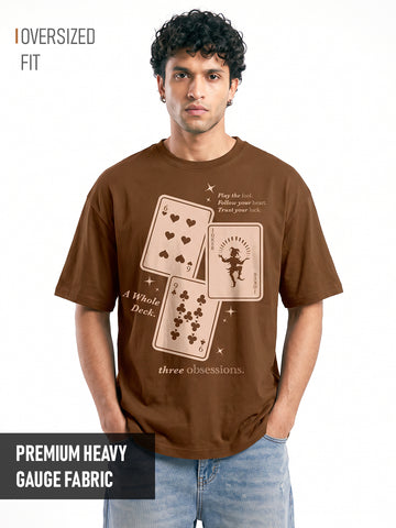 The Obessions Oversized T-Shirt - Brown