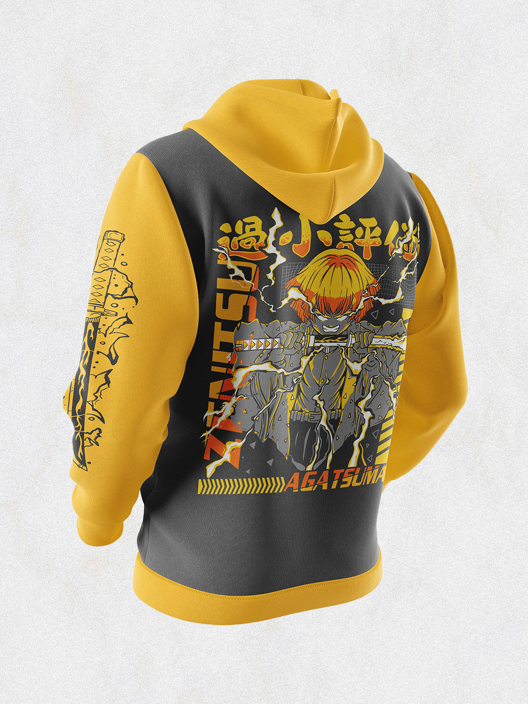 Thunder Breathing Zenitsu Demon Slayer Multicolor Hoodie