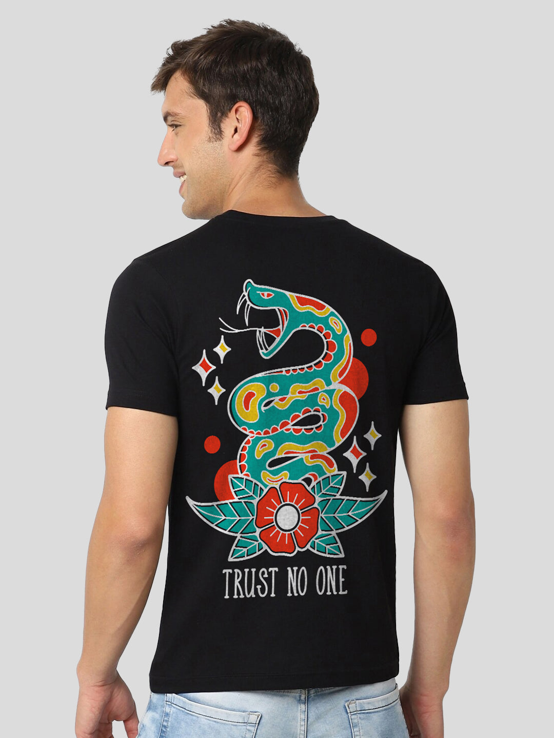 Trust No One Half Sleeve T-Shirt