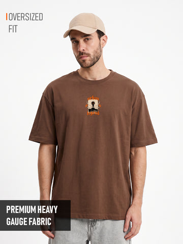 Urban Legends Oversized T-Shirt - Brown