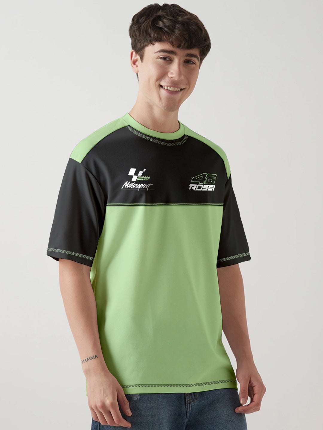 The Doctor VR46 Oversized T-Shirt - Black & Pista Green