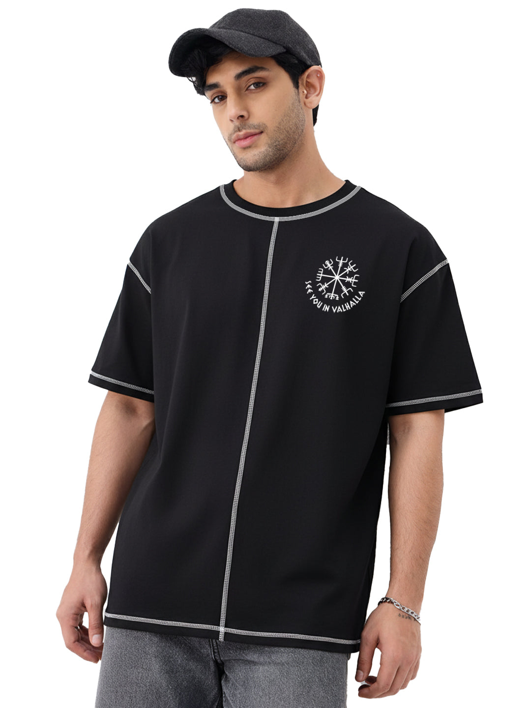 Warrior Paradise Oversized T-Shirt - Black