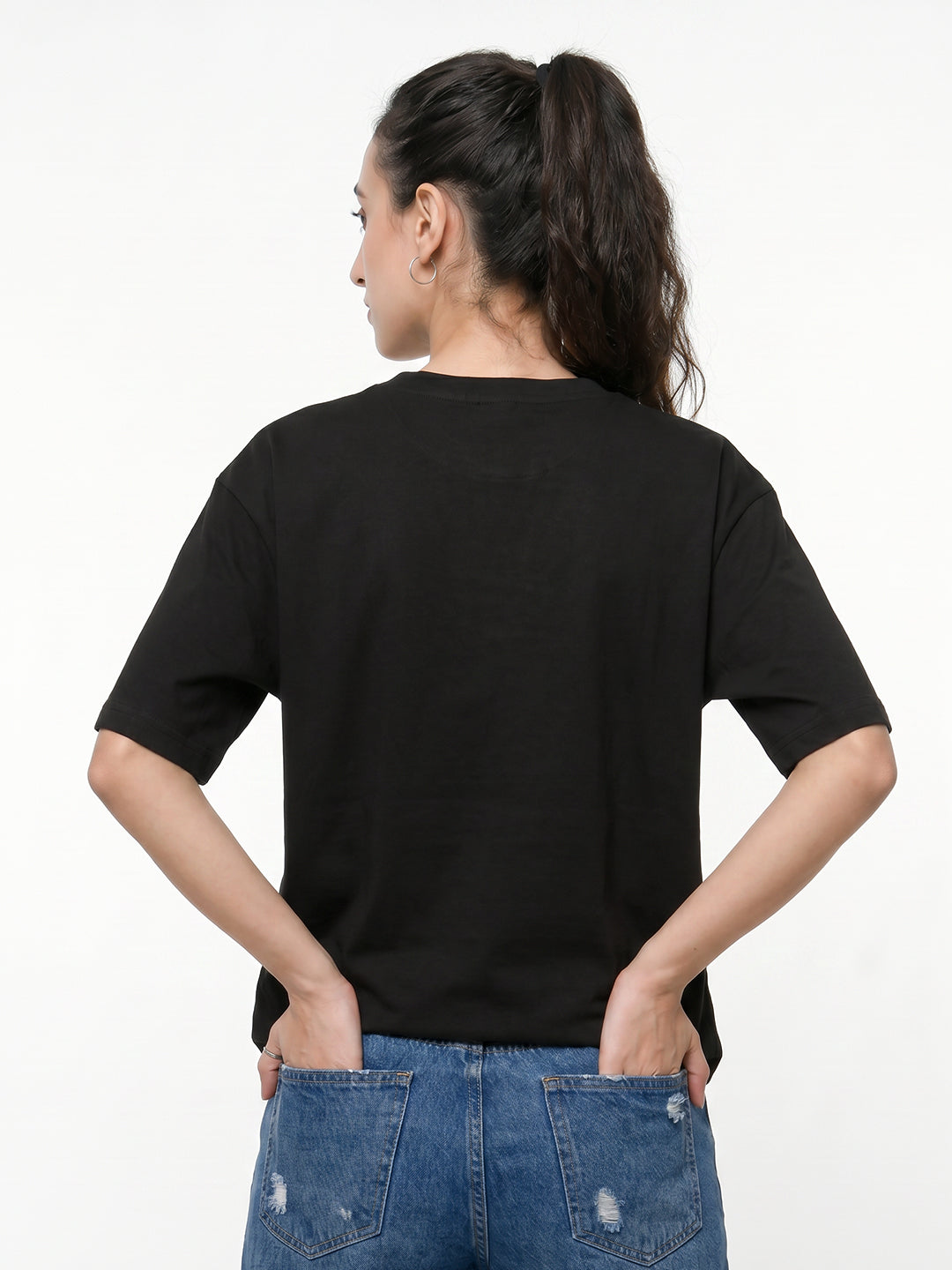 Well With My Soul Women Oversized T-Shirt - Black