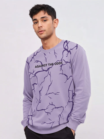 Against the Odds Oversized Sweatshirt - Lilac