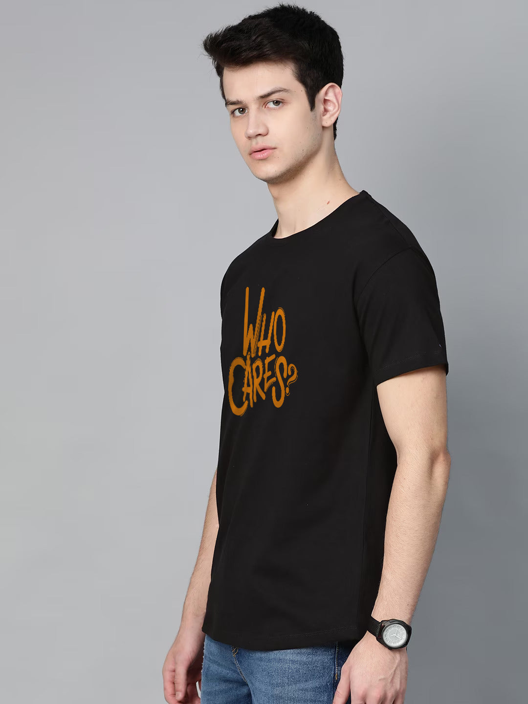 No One Cares Half Sleeve T-Shirt