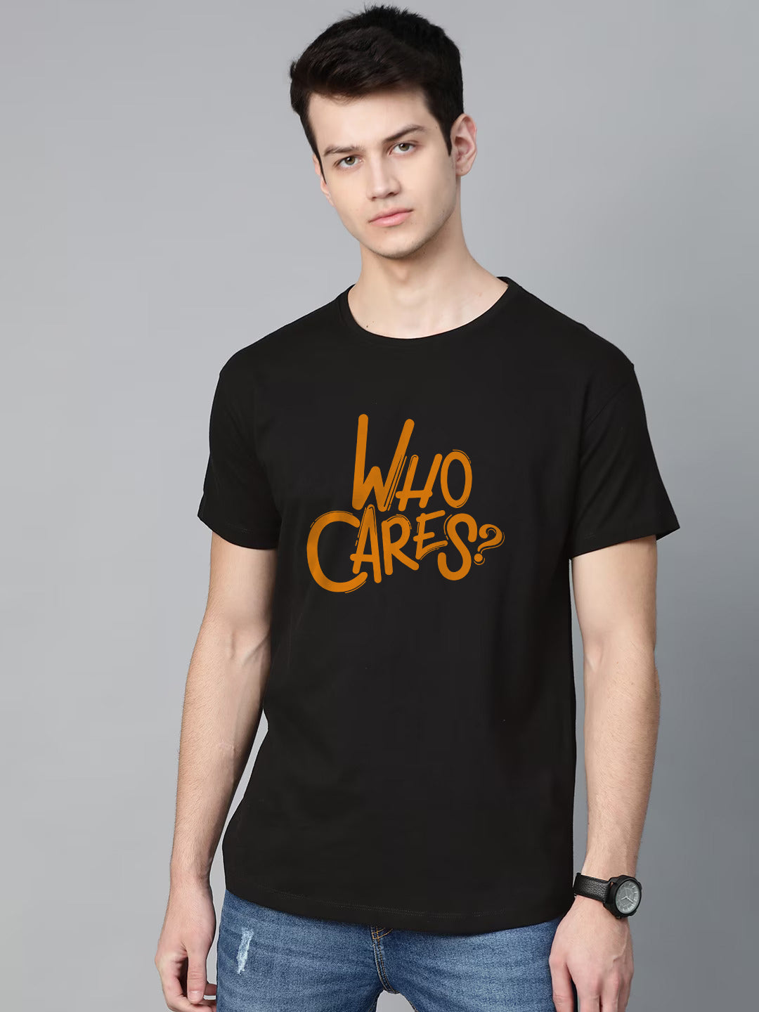 No One Cares Half Sleeve T-Shirt