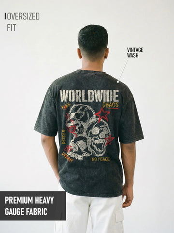 Worldwide Chaos Oversized T-Shirt