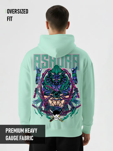 Zora Asura Oversized Hoodie - Mint