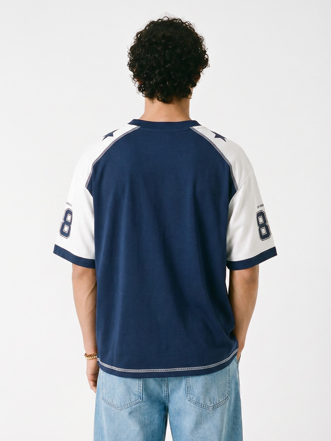 Originals 88 Oversized T-Shirt - Navy Blue & White