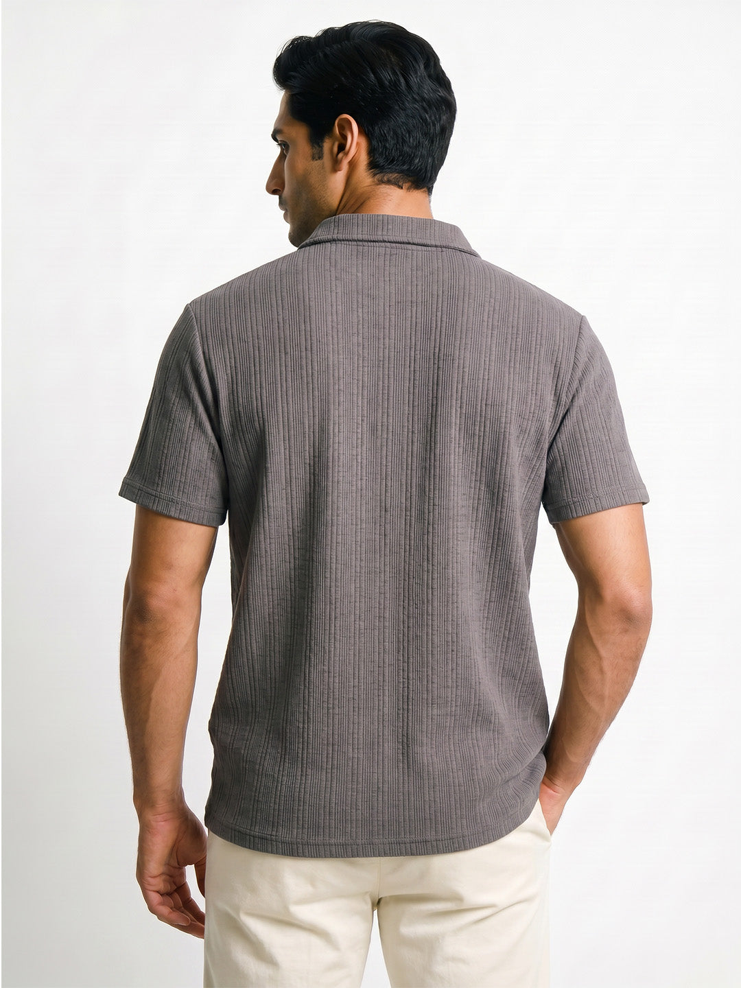 Oatline Regular Polo T-Shirt - Dark Grey