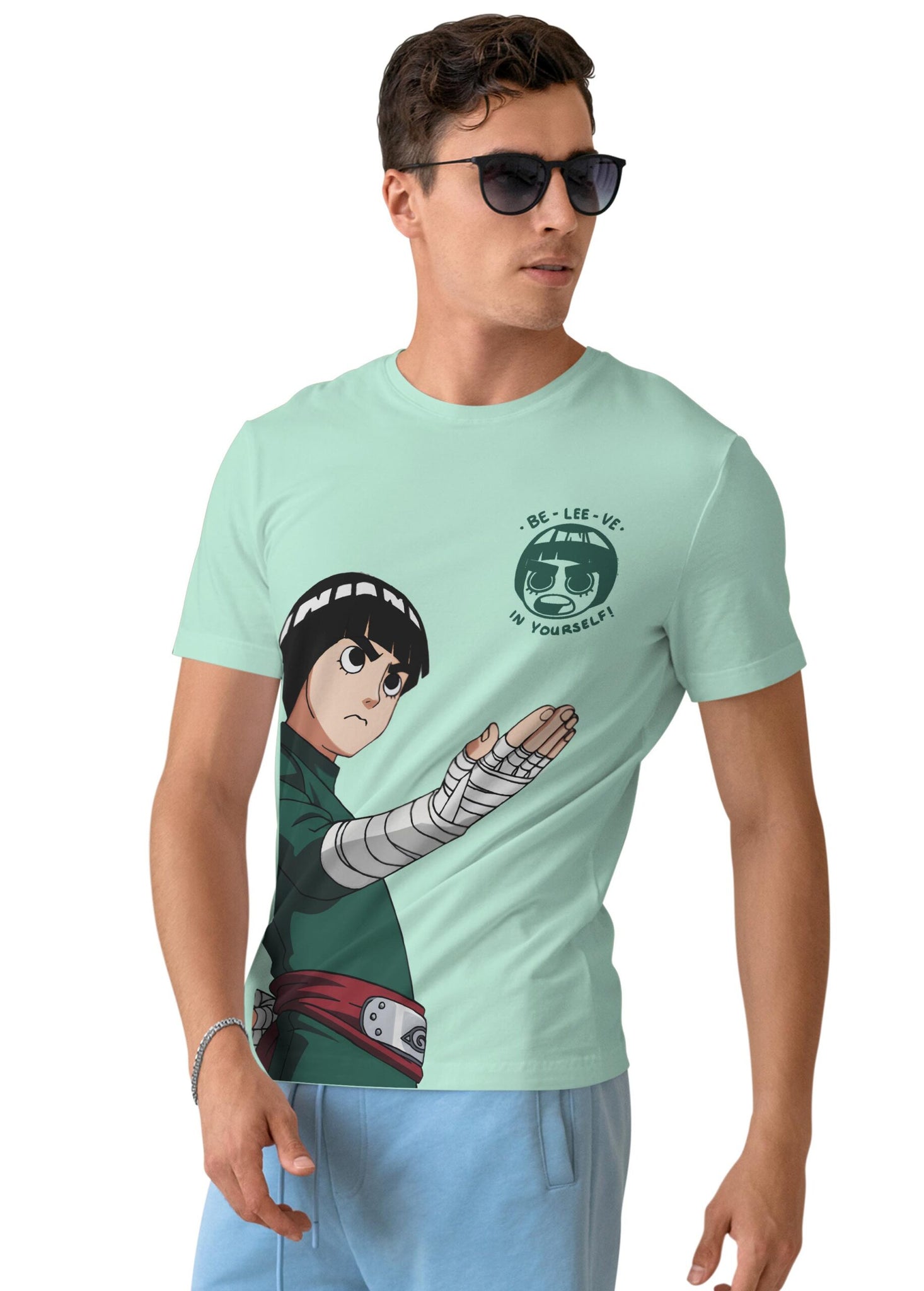 RockLee Naruto Half Sleeve T-Shirt