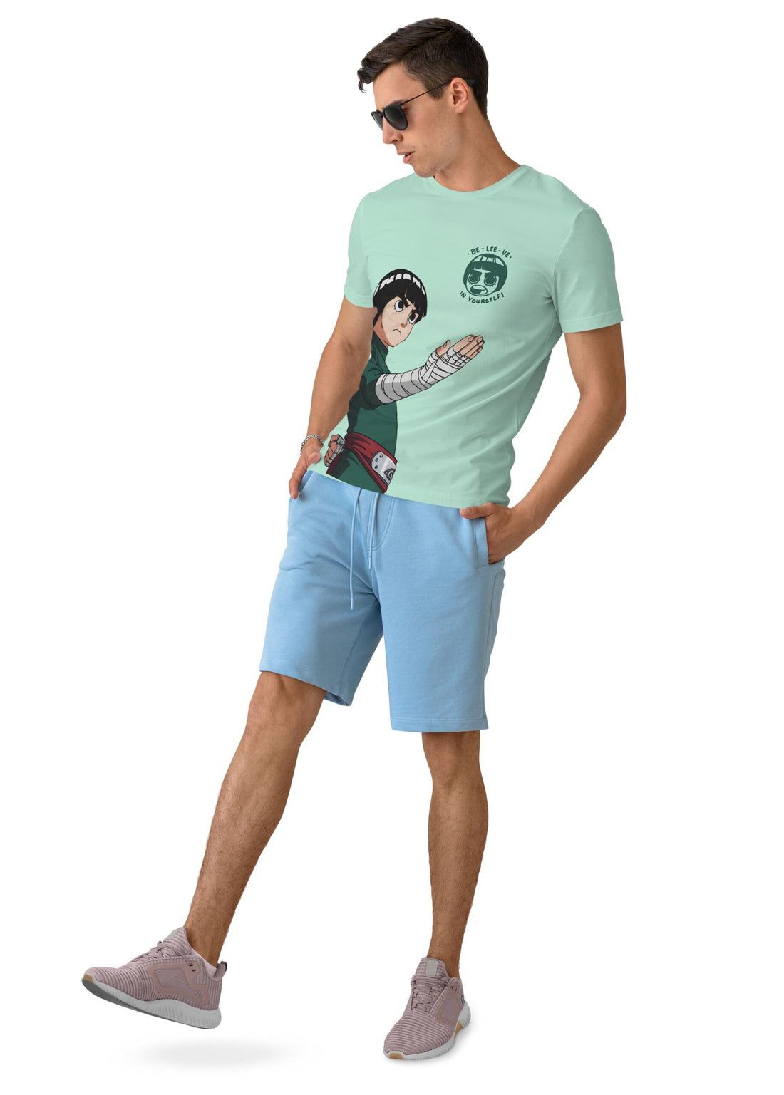 RockLee Naruto Half Sleeve T-Shirt