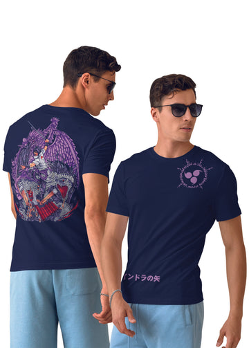Sasuke With Indra's Arrow Half Sleeve T-Shirt
